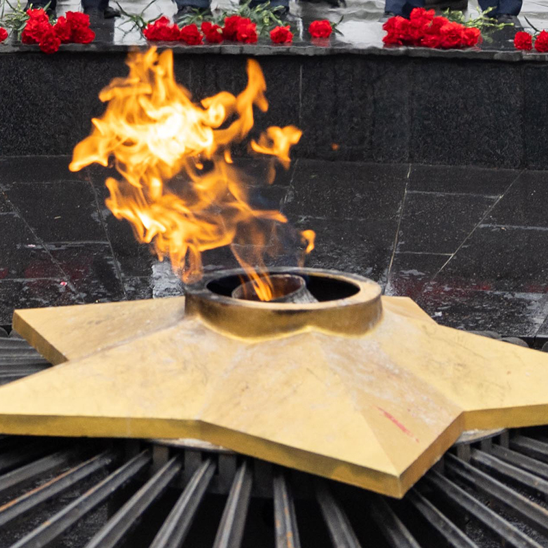 Участники совещания в ЮФО возложили цветы к Вечному огню в Ростове