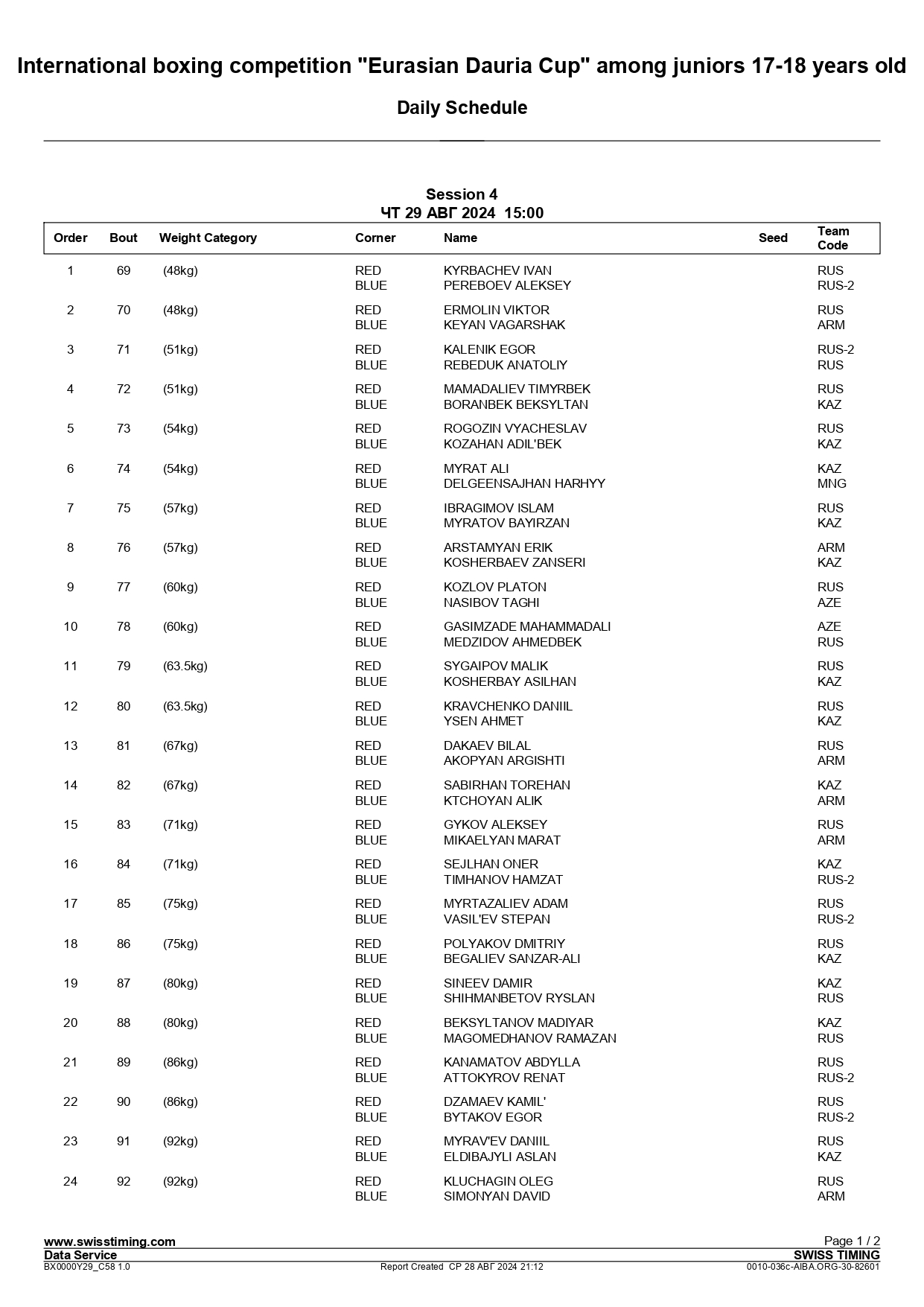 29.08.24 – Daily Schedule - Session 4 - International boxing competition Eurasian Dauria Cup among jun_page-0001
