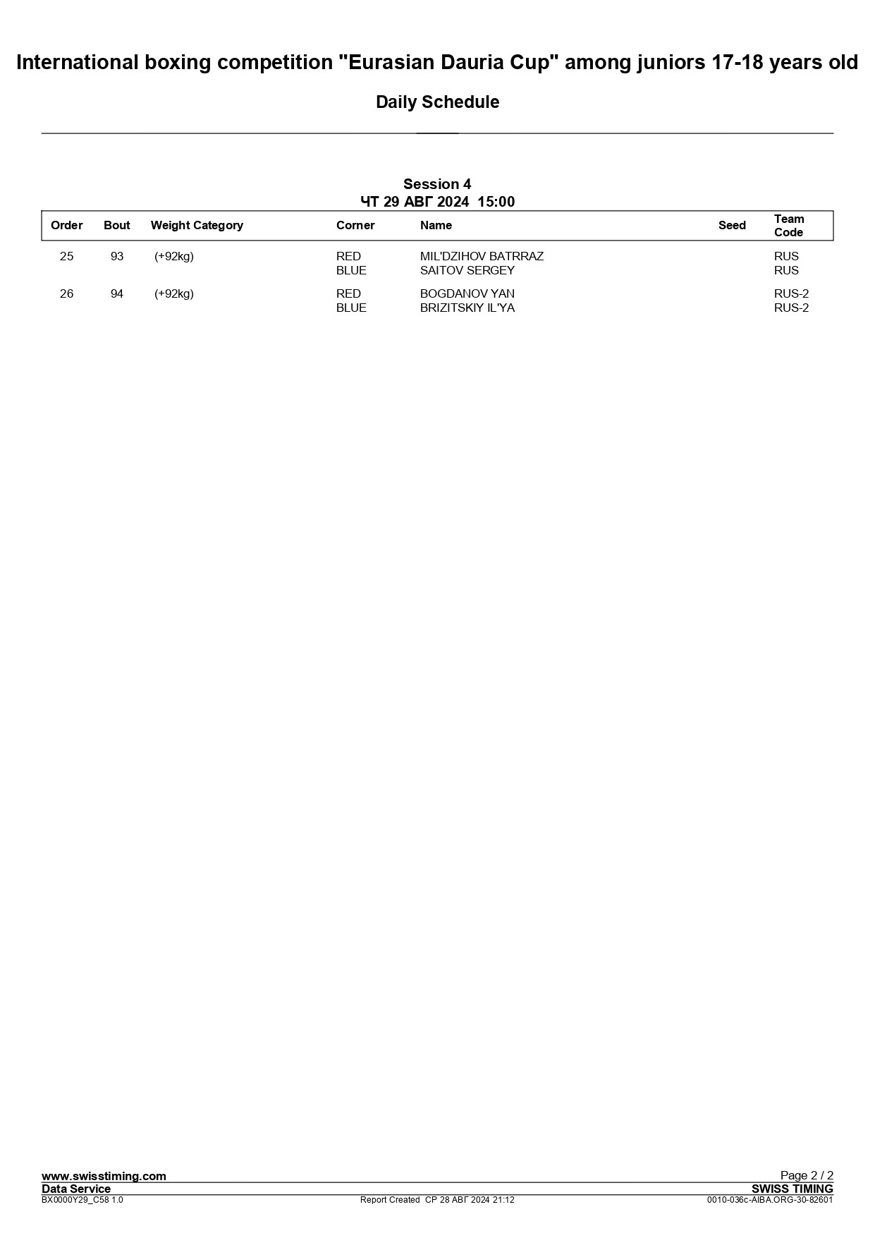 29.08.24 – Daily Schedule - Session 4 - International boxing competition Eurasian Dauria Cup among jun_page-0002