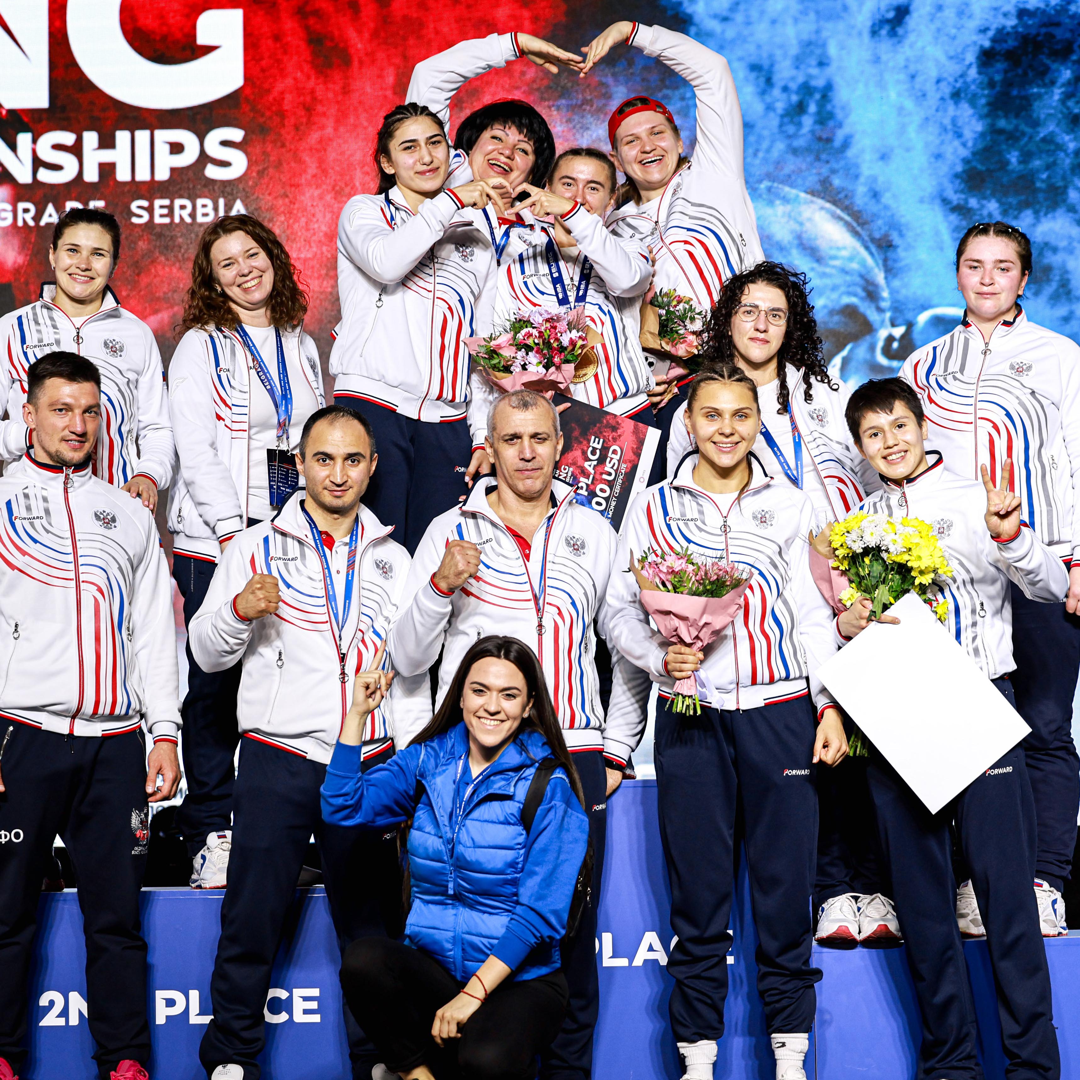 Женская сборная России заняла первое командное место в Белграде