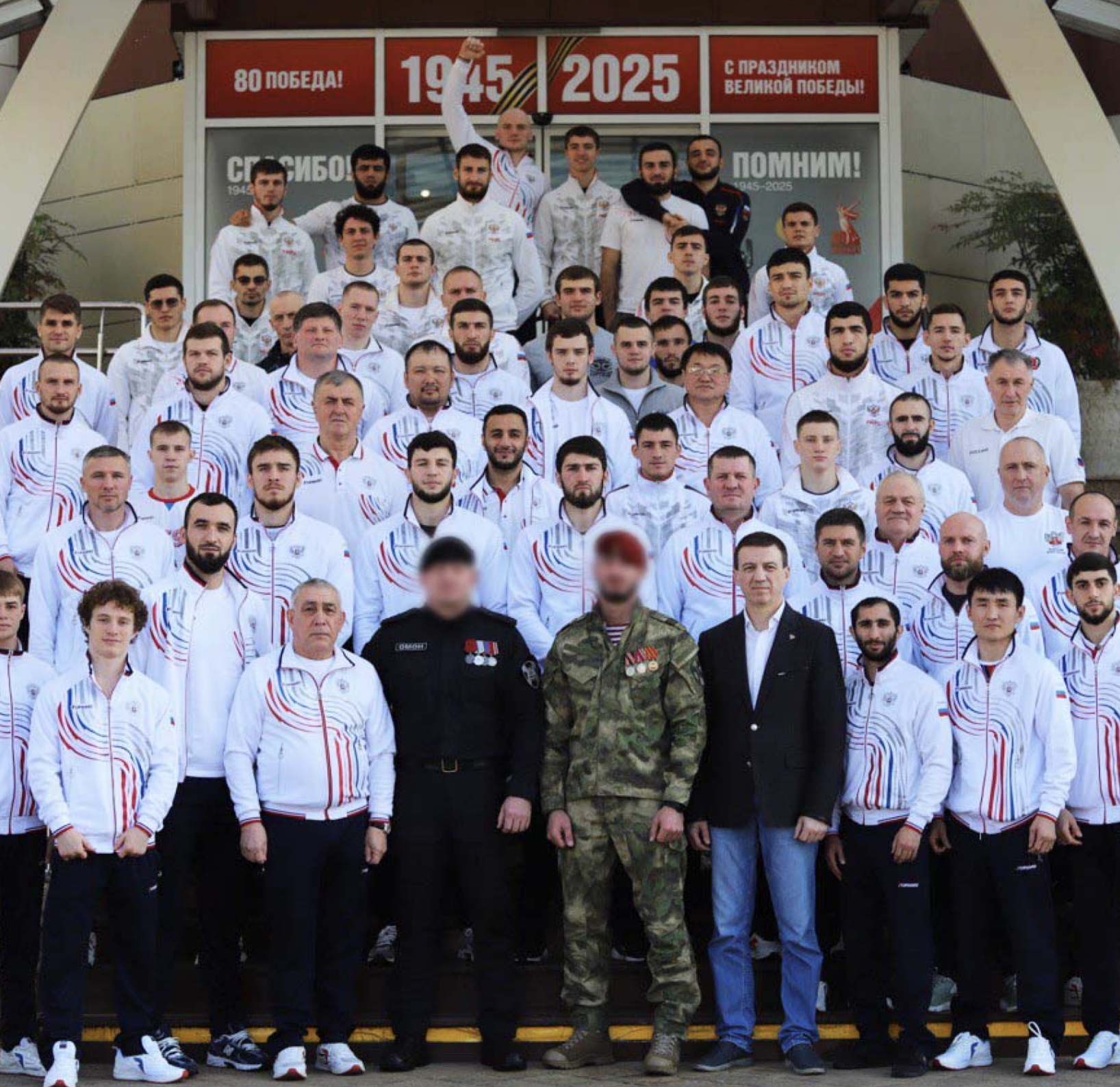 Встреча сборной России с росгвардейцами