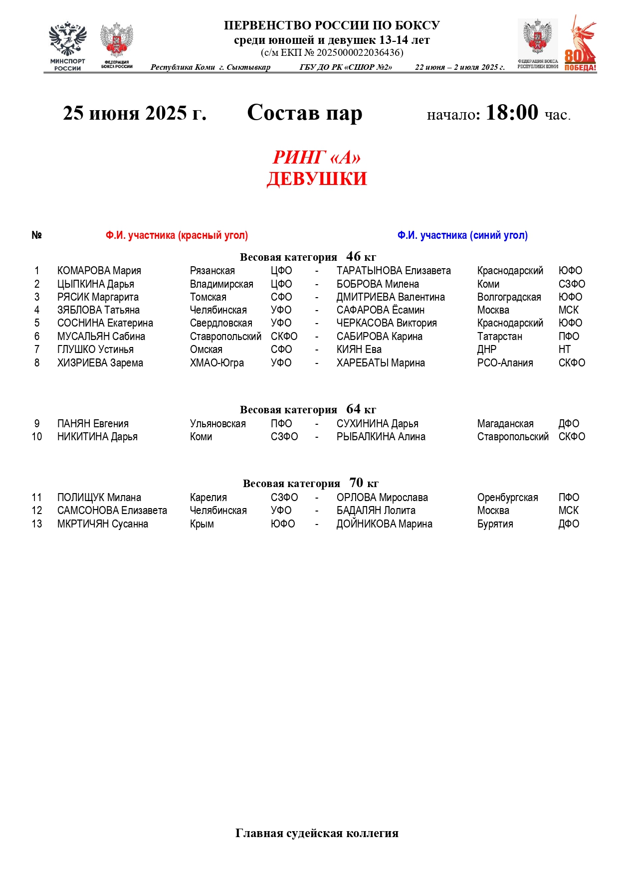 Состав пар 25 июня 18.00 Девушки_page-0001